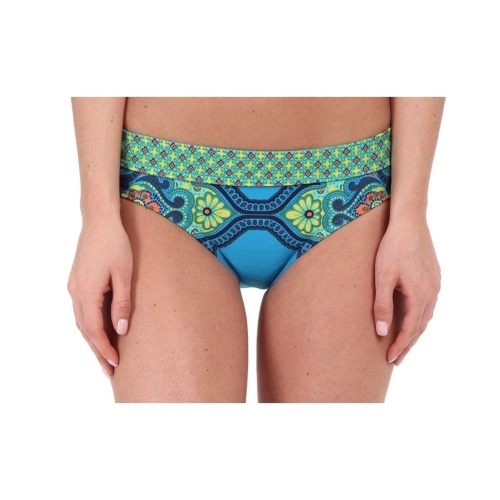 NEW PRANA Ramba Bikini Bottoms in Blue Jasmine